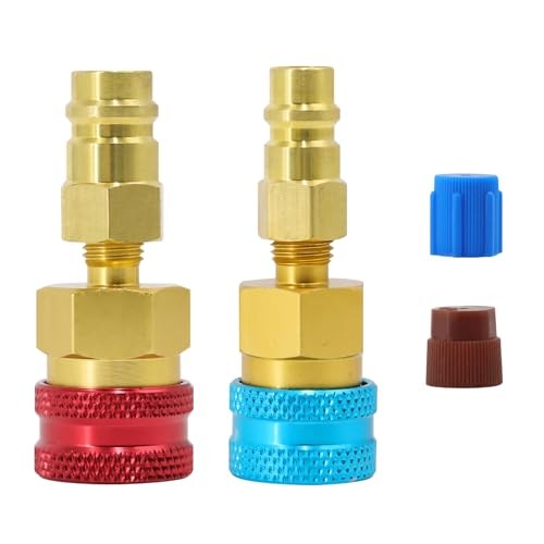 R1234YF Adapter, R1234yf to R134a Quick Coupler, High Low Side Conversion Kit
