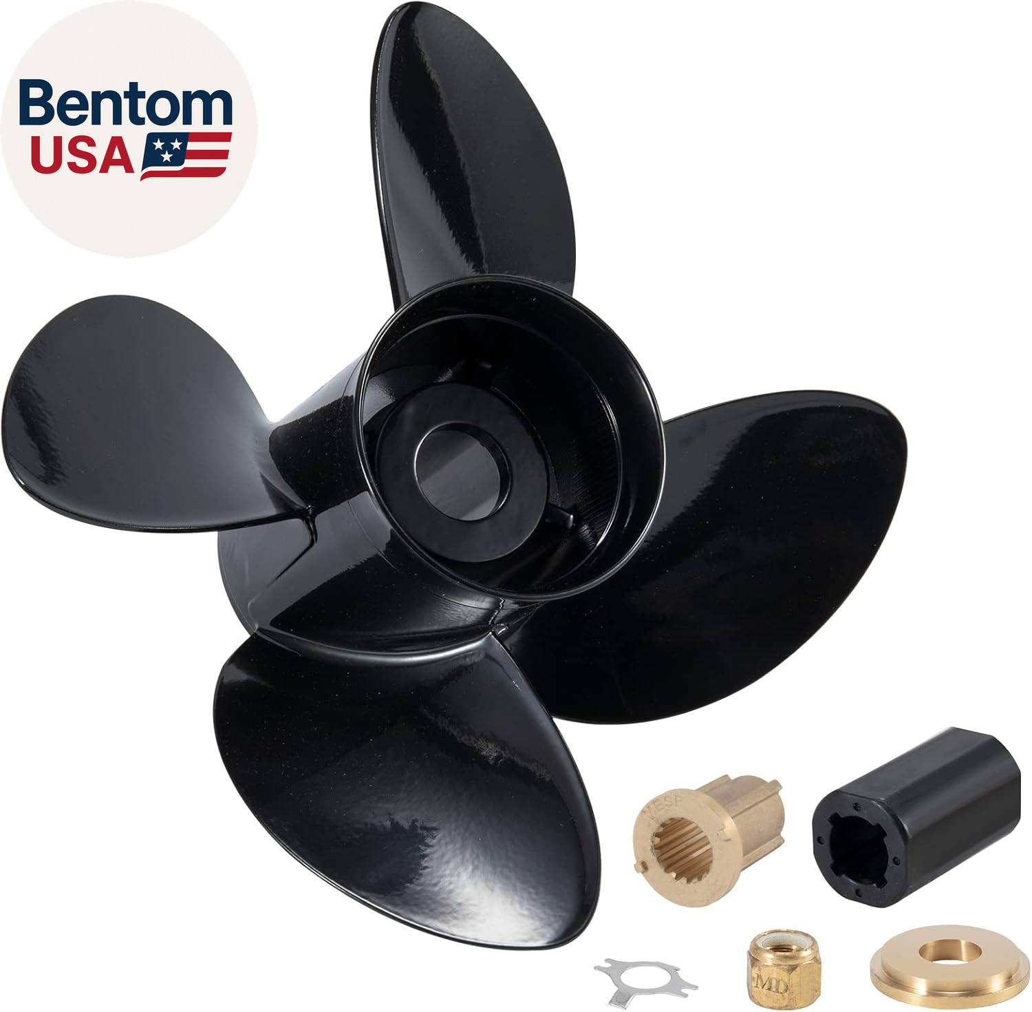48-8M0084495 14 X 19 (Hub Kits Included) Upgrade Aluminum Boat Propeller for Mer