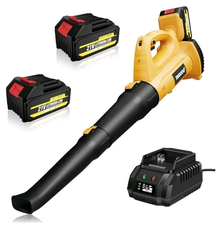 Cordless Leaf Blower 450CFM 150MPH 6 Speed Leaf Blower w/ 2 x 4.0Ah Batteries