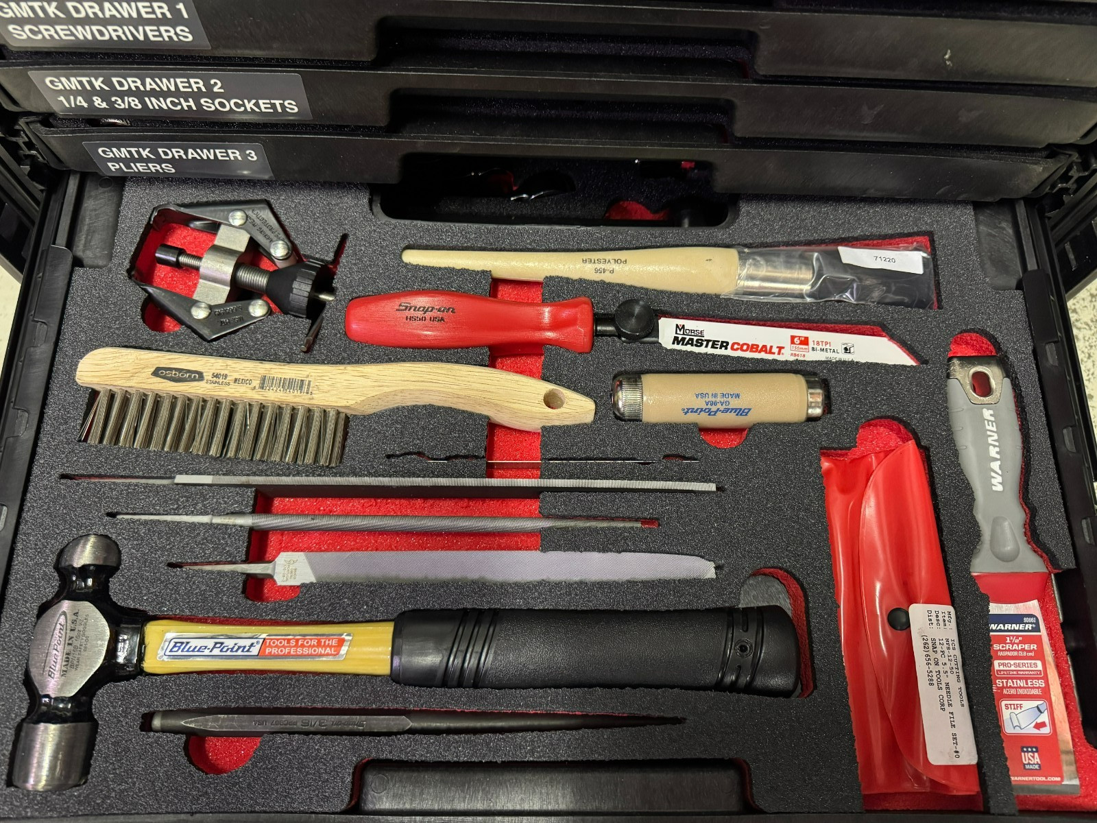 Snap-On NEW GMTK Complete Series 2 GMTK 6-Drawer General Mechanics Tool Kit !!