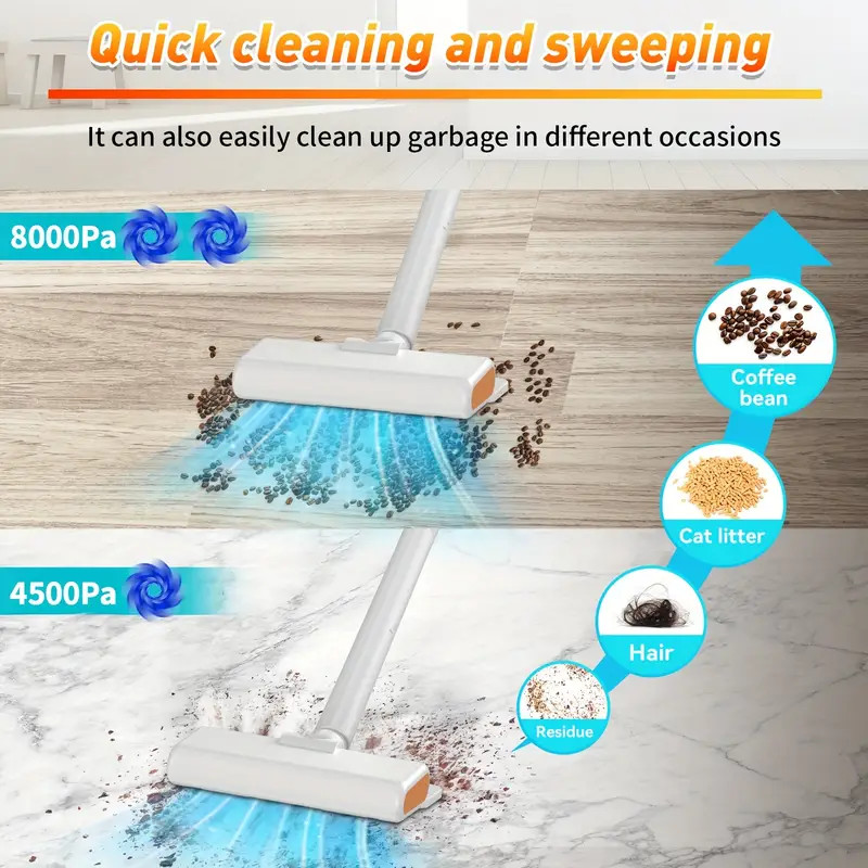 Lightweight Cordless Stick Vacuum Powerful Suction LED Multi-Functional