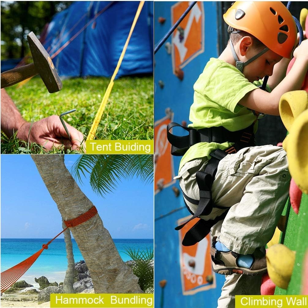 Outdoor Polyester Rope 10mm 2000lb Static Rope for Pulling Rigging Tree Work