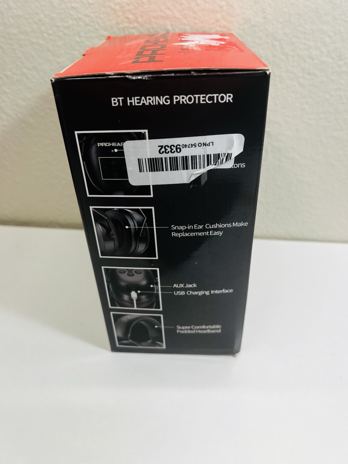 Prohear EM037 Bluetooth Hearing Protector Headphones 30dB Noise Reduction