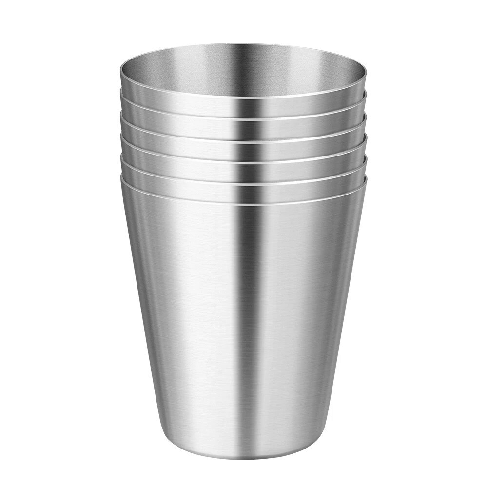Mini Shot Glass Cup Drinking Whiskey Mugs+Cover Case T Stainless Steel
