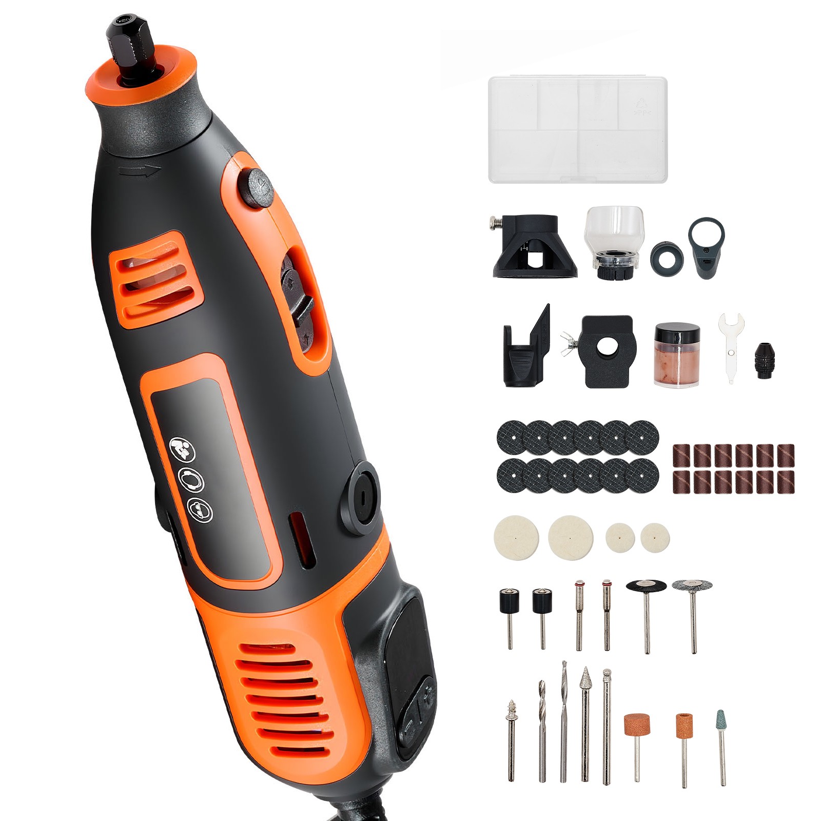 Uimoso 51-Piece Rotary Tool Kit 200W Corded Mini Tool 8000-40000RPM