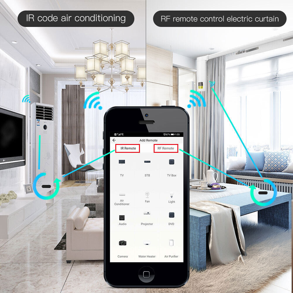 MOES WiFi RF IR Universal Smart Remote Controller Works With Alexa Google APP