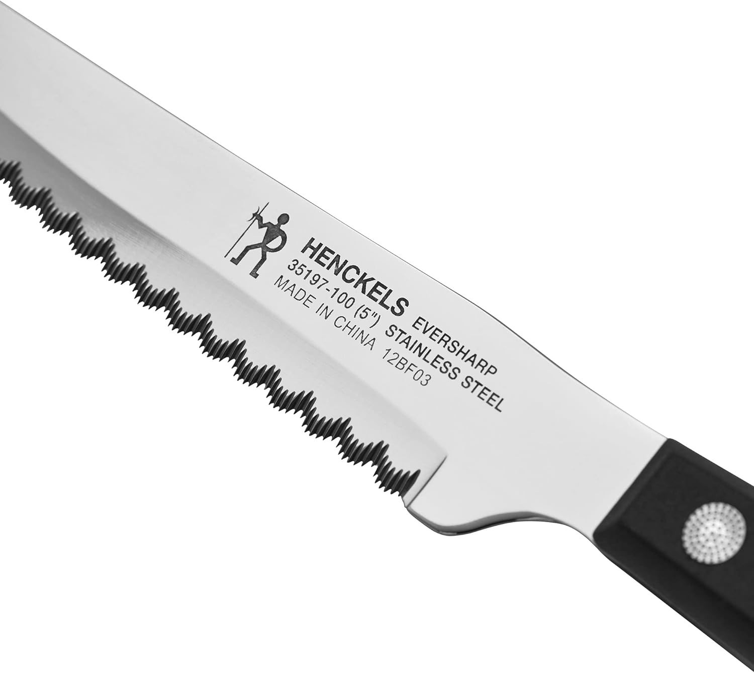 J A Henckels 8 Piece Eversharp Steak Knife Set Knives Stainless Steel Serrated