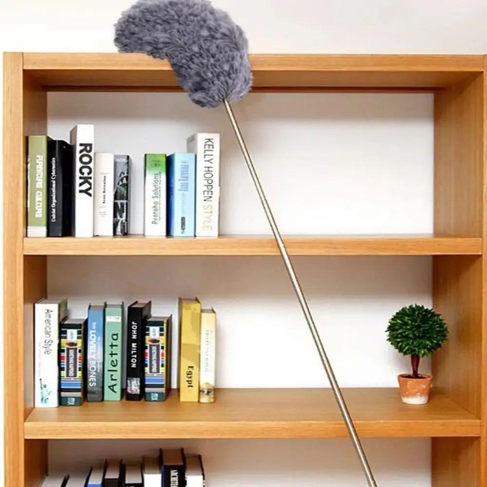 Microfiber Duster Soft Feather Dusting Brush Household Extendable Cleaning Tool