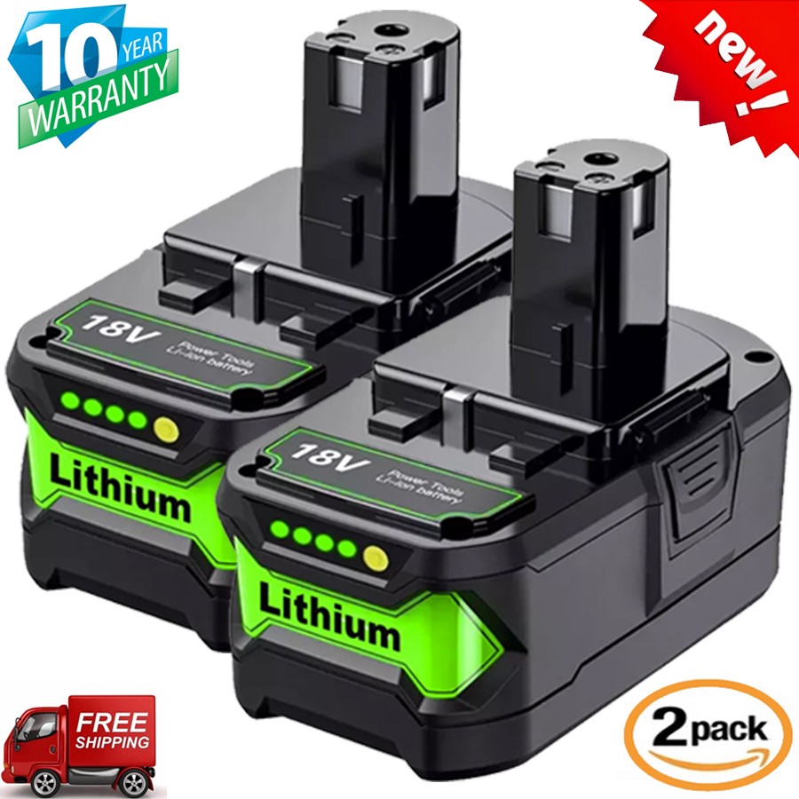 2X 8.0Ah High Capacity Lithium-Ion Battery For RYOBI P108 18V 18 Volt One Plus
