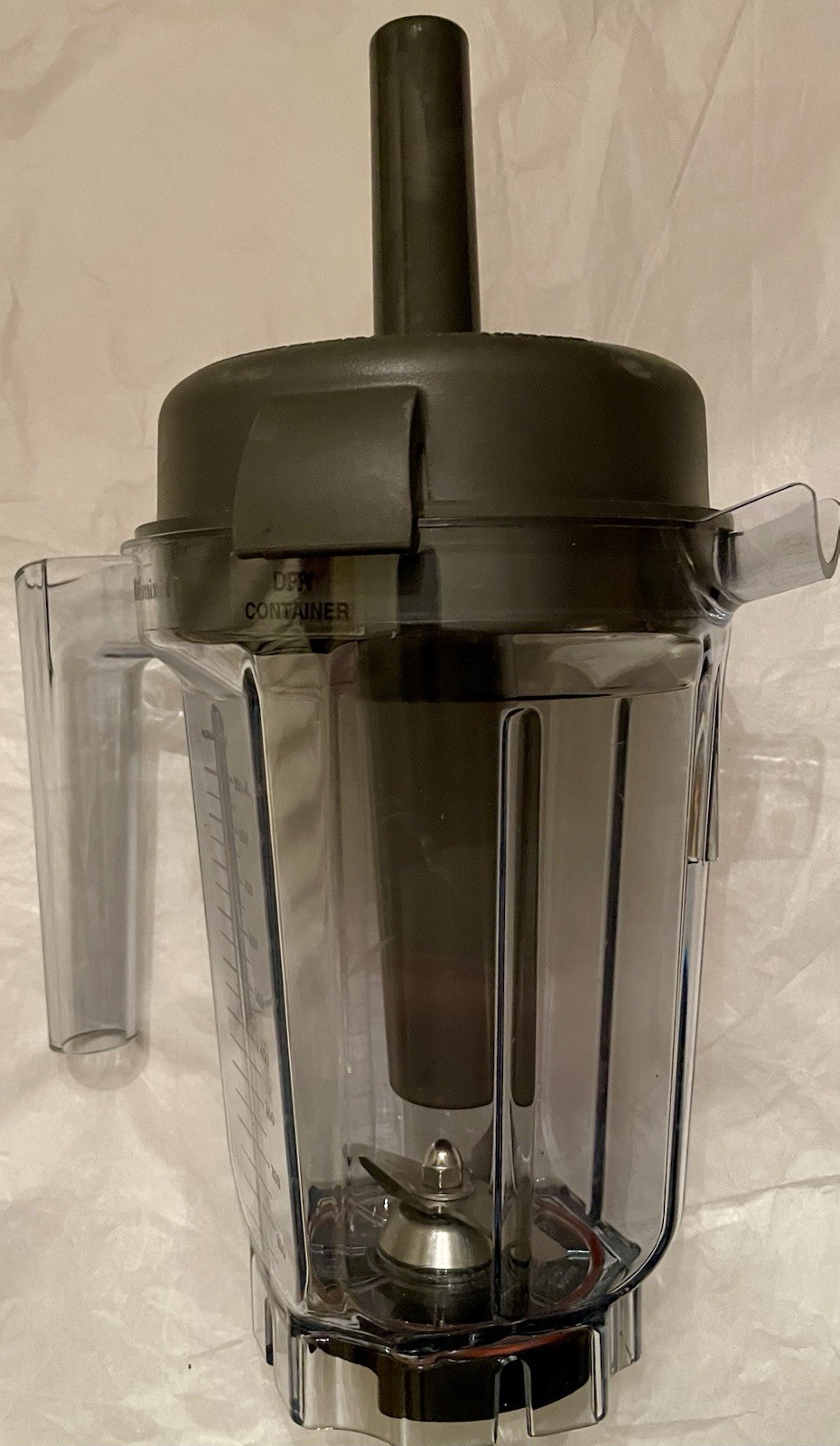 Vitamix Pitcher 32oz Rubber Lid & Plunger Tamper Stick Grey Read Description