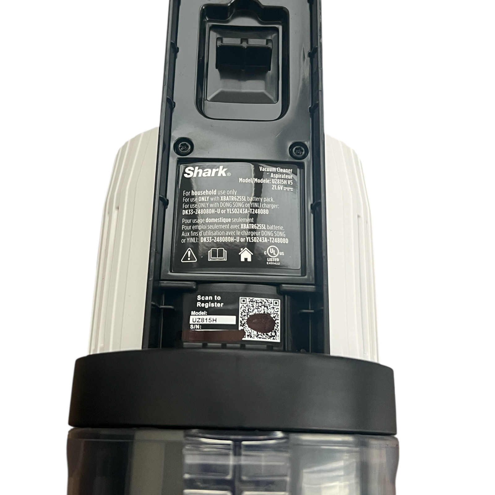 Genuine Shark UZ815H Stratos Handle Motor Body+Dust Bin+Filters (No Battery) OEM