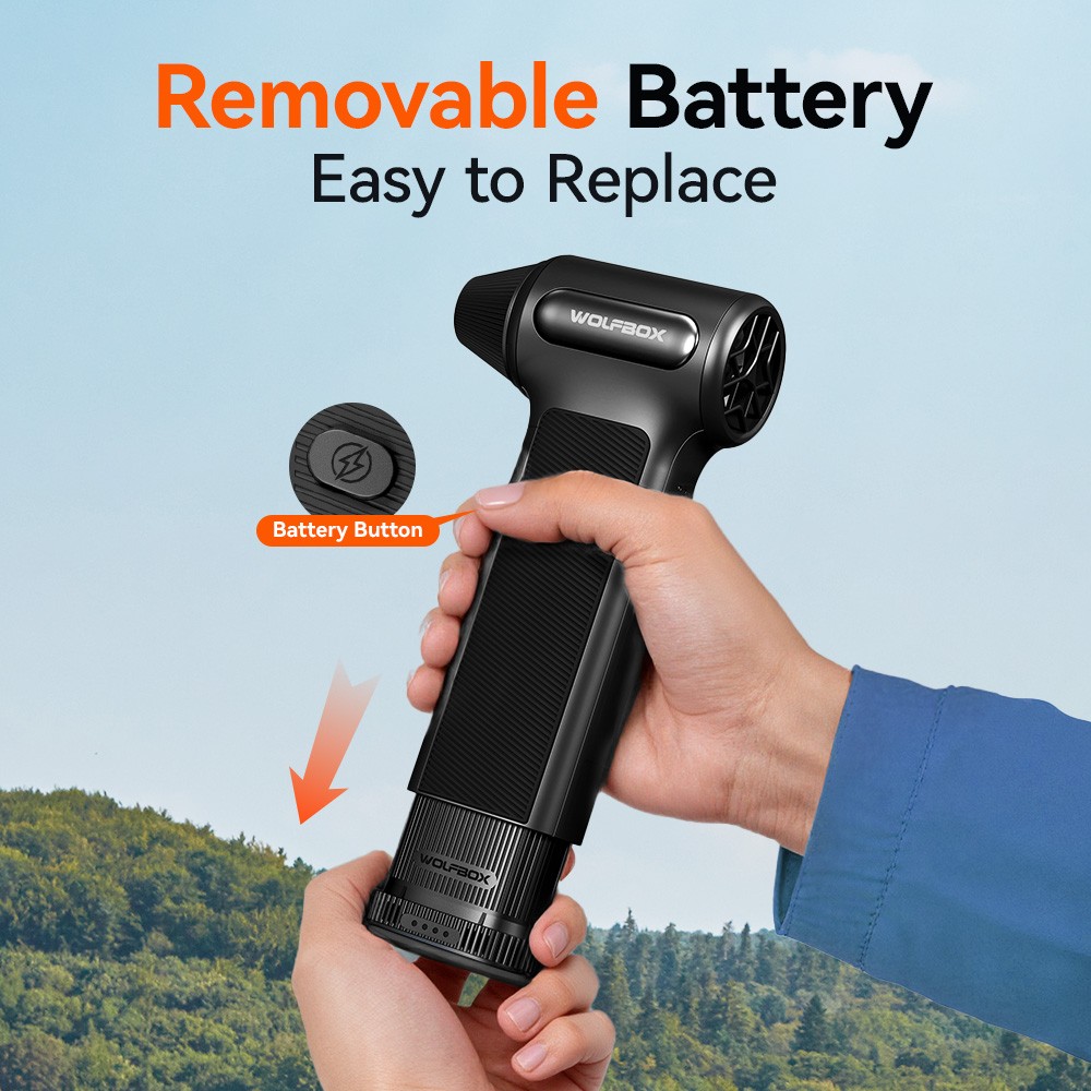 WOLFBOX DF200 Electric Compressed Air Duster with Air Blower Cleaner For PC, Car