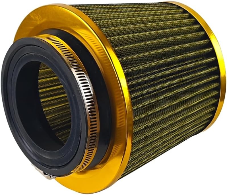 Car Clamp-On Air Intake Filter, 3 in 3.5 in 4 in round Tapered Vehicle Cone Air