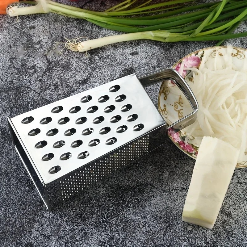 Stainless Steel 4-Sided Box Grater Cheese Vegetable Slicer Shredder Kitchen Tool