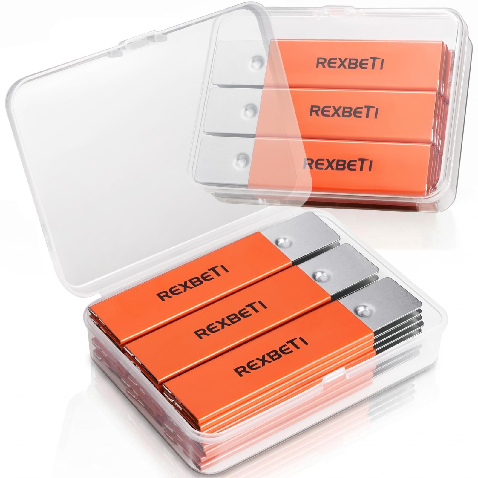 48 Pack Box Cutter Set – Retractable Utility Knife, All-Metal Body, Carbon Steel