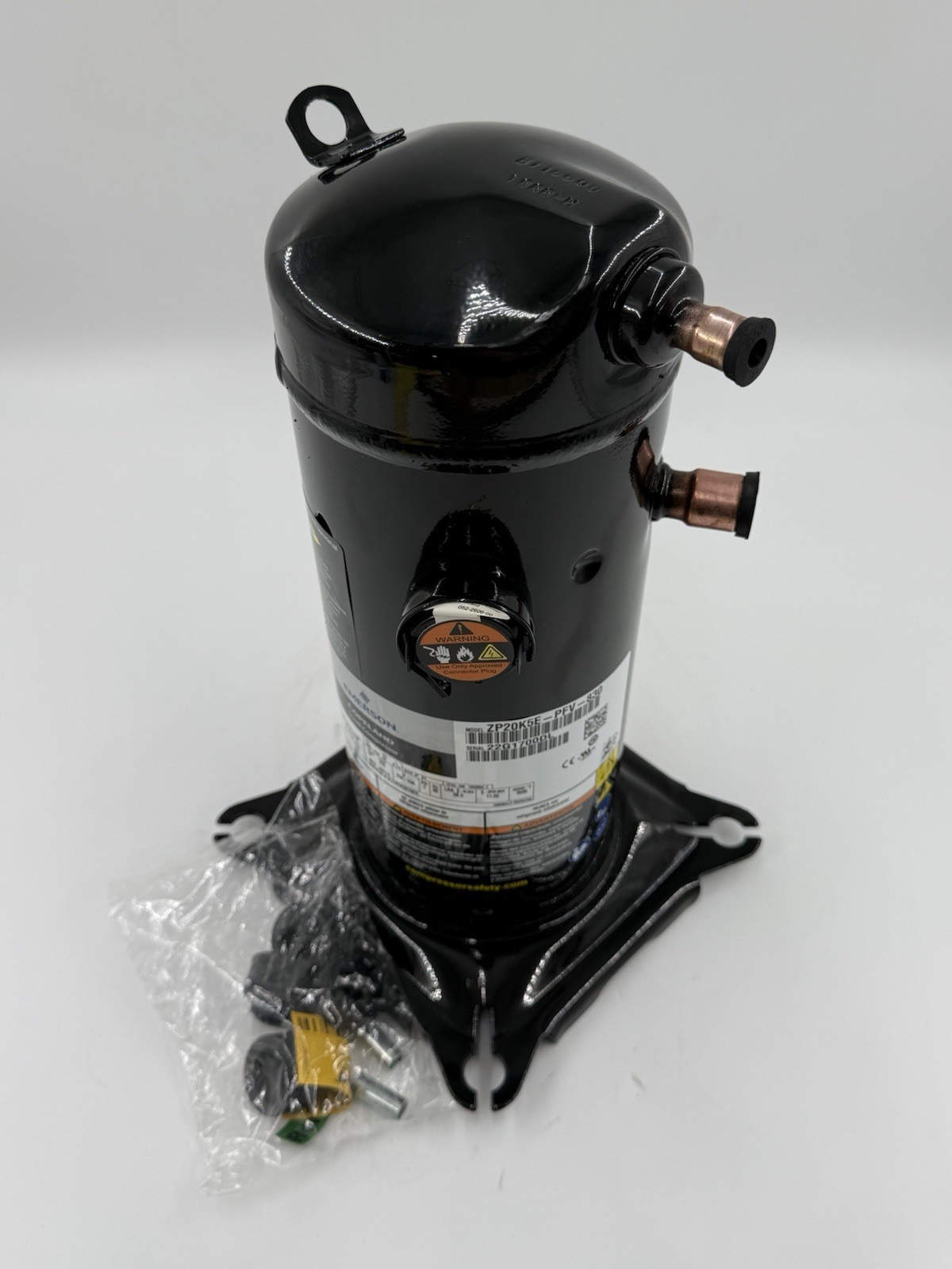 NEW Copeland ZP20K5E-PFV-830 Compressor R410a 1 PH 2 Ton ZP20K6E ZP20K5E-PFV-130