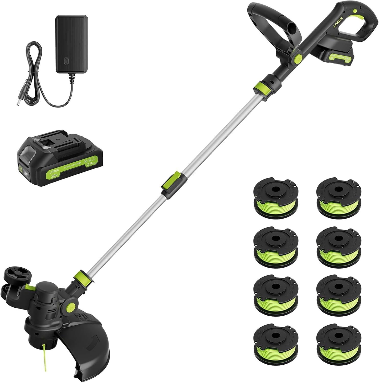 Powerful 8000RPM Grass Trimmer with Fast Charger–