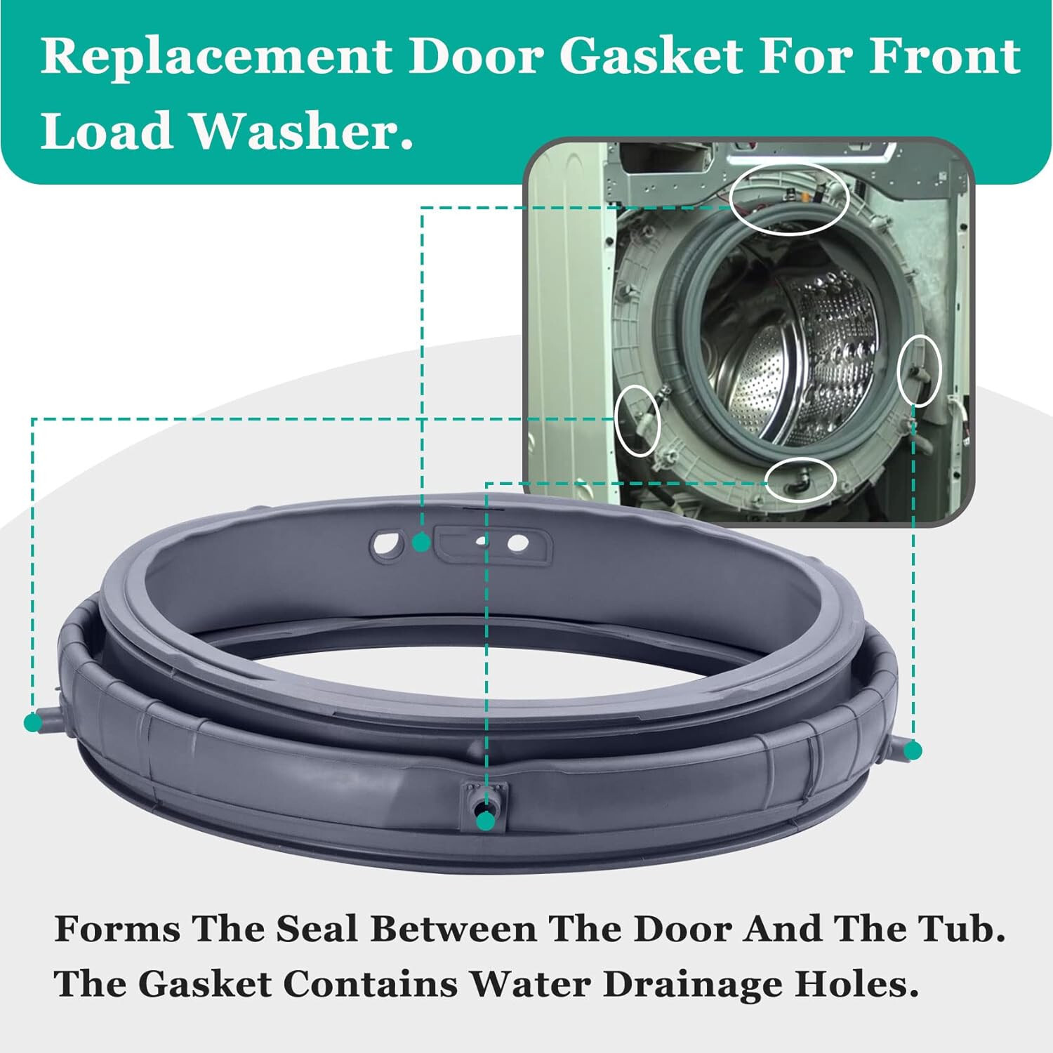 New SealPro Washer Door Bellow For LG Kenmore MDS47123608 – 1 YEAR WARRANTY