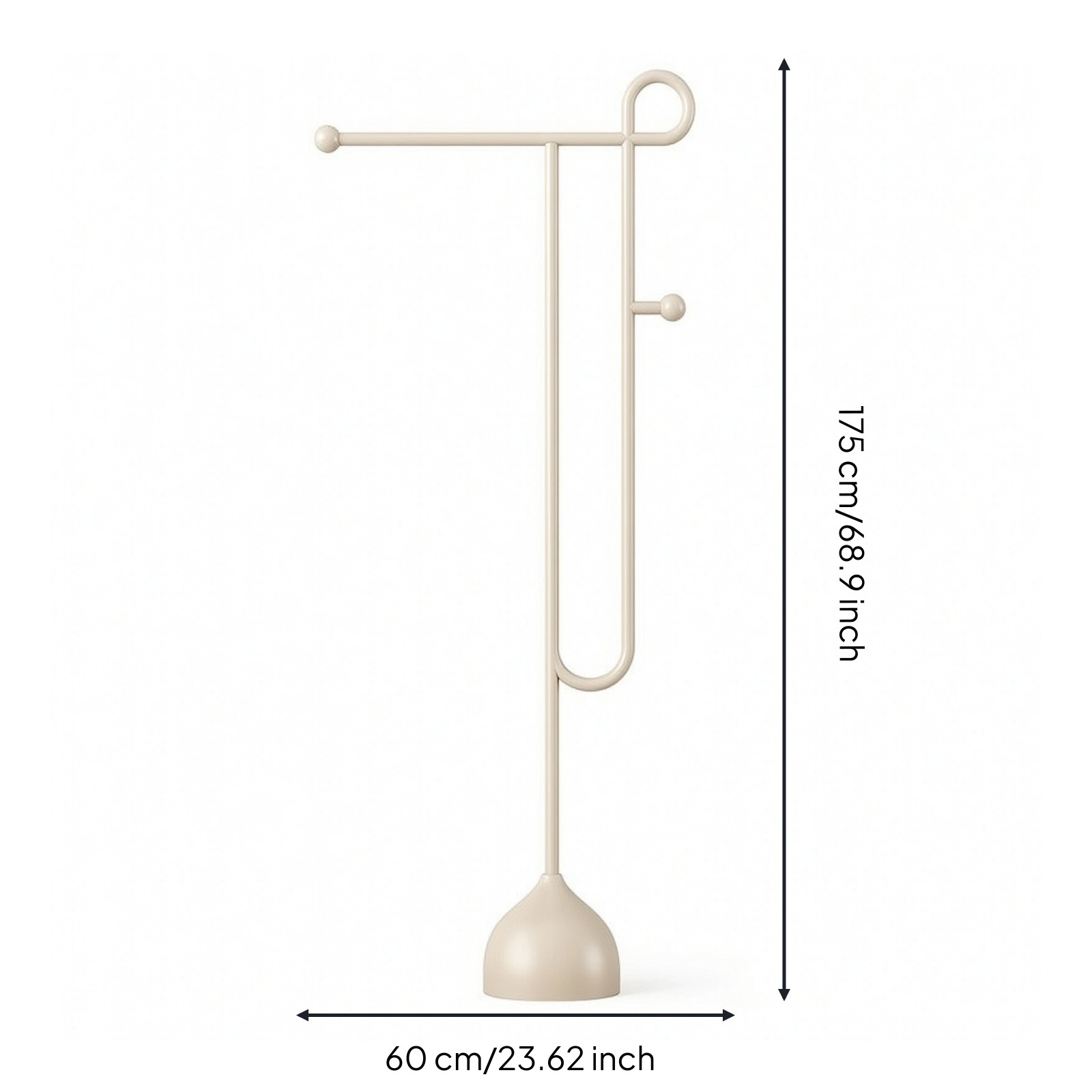 Floor Coat Rack Stable Coat Rack with Weighted Base Modern for Entryway,