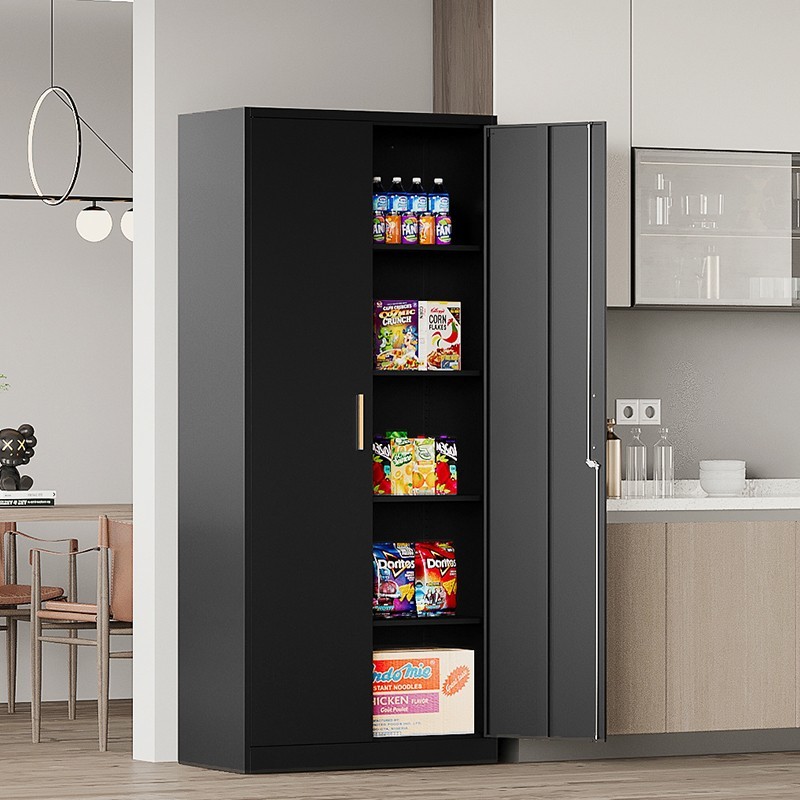 Metal Storage Cabinet with long handle ,71 Garage Storage Cabinet with Lock