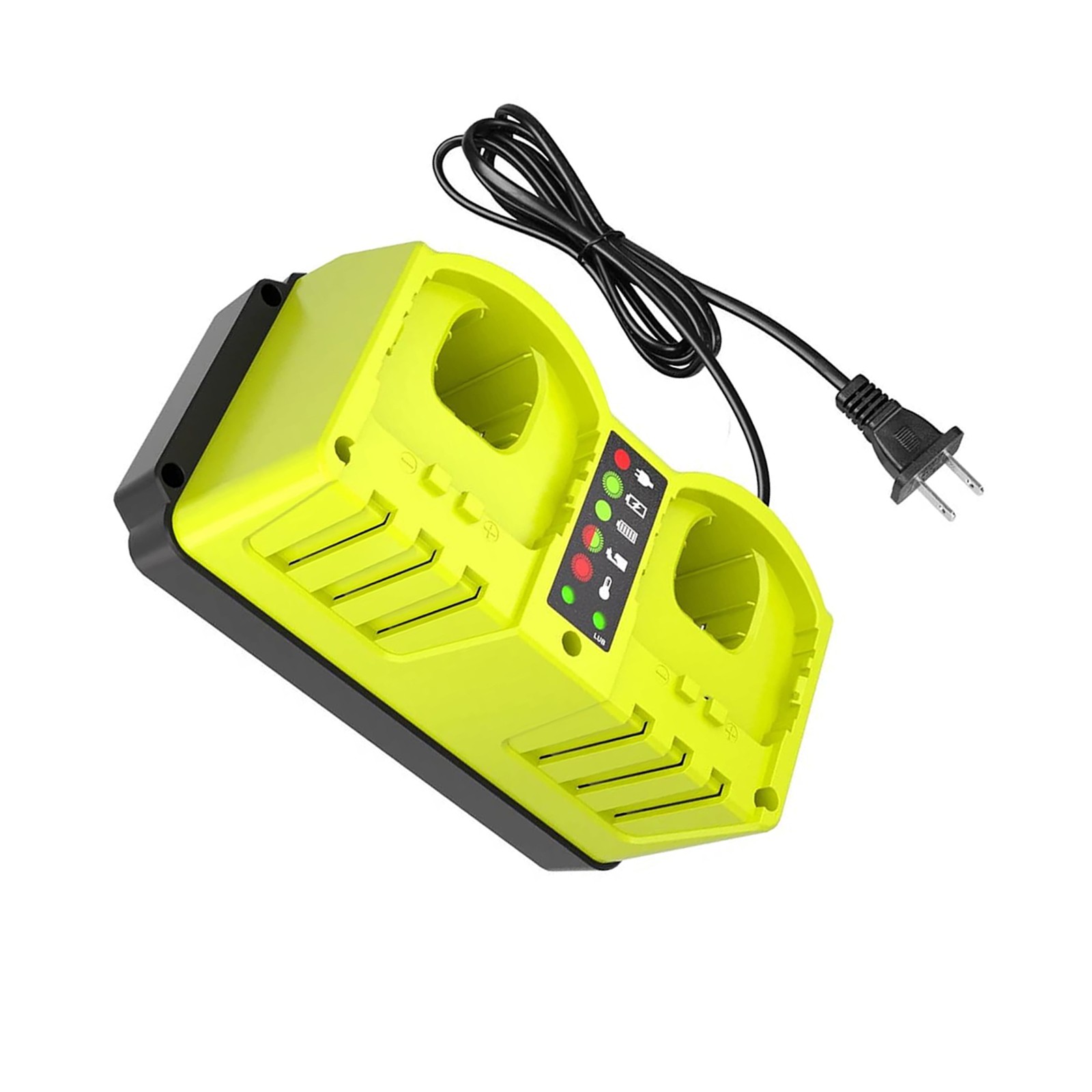 2 Bay Charger For Ryobi 18V ONE Plus Lithium Battery P102 P103 P104 P105 P107