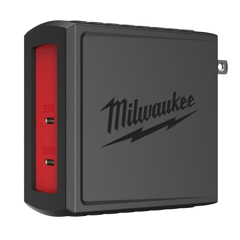 Milwaukee 120W Usb-C 2 Port Wall Adapter