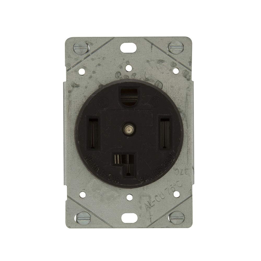 Eaton 1257-SP 3-Pole, 4-Wire 30-Amp 125/250-Volts Flush Mount Device Power