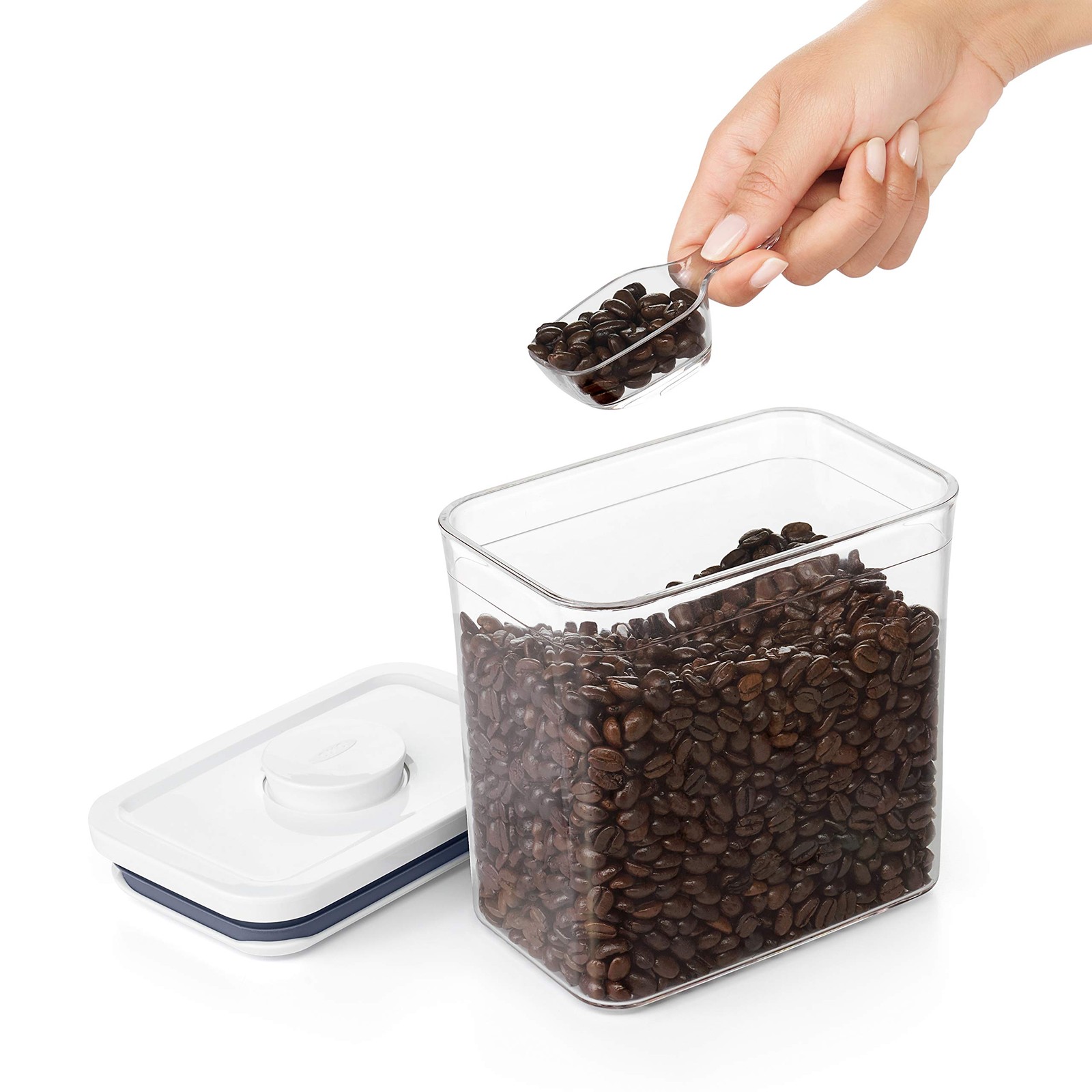 OXO POP Coffee Scoop | 2 T Capacity | BPA Free | Dishwasher Safe | 1.7 Qt | 1 lb