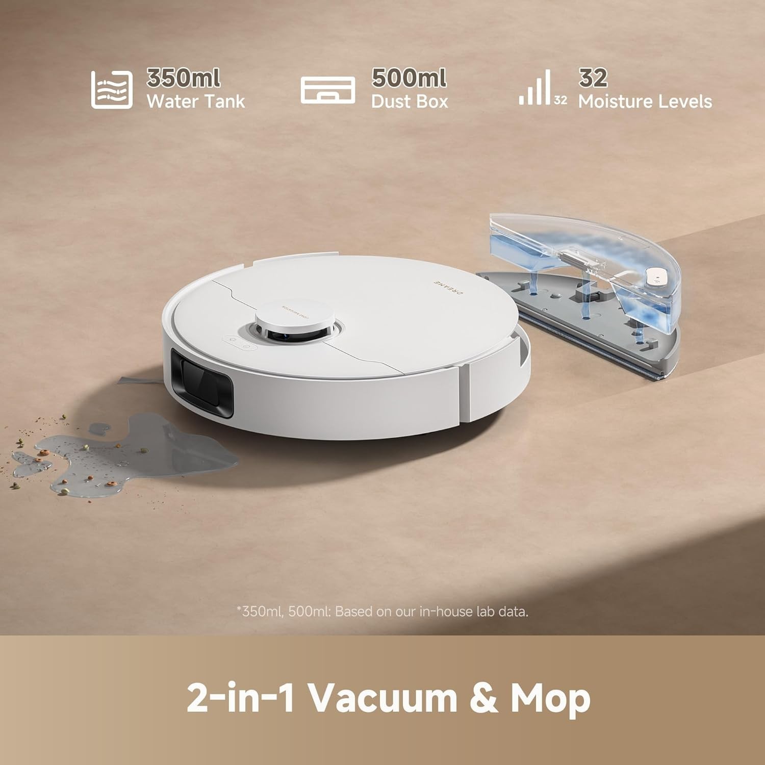 DREAME D20 Plus Robot Vacuum & Mop, 13,000Pa Suction, Self-Emptying w/ Dust Bag