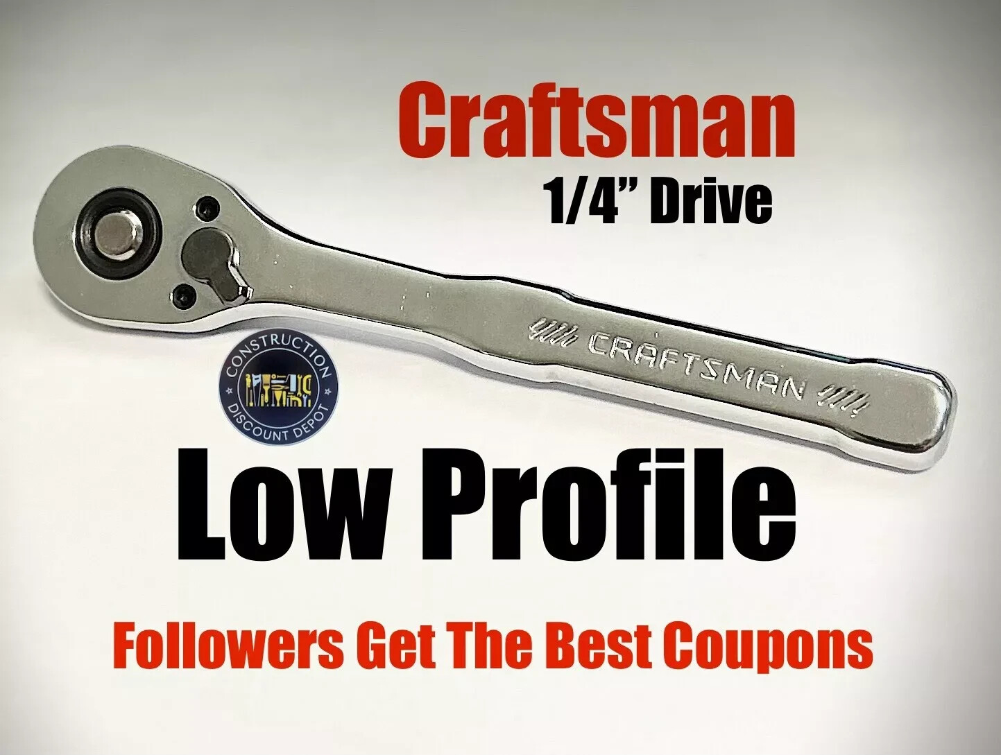 Craftsman Low Profile 1/4-in. Drive Chrome Ratchet