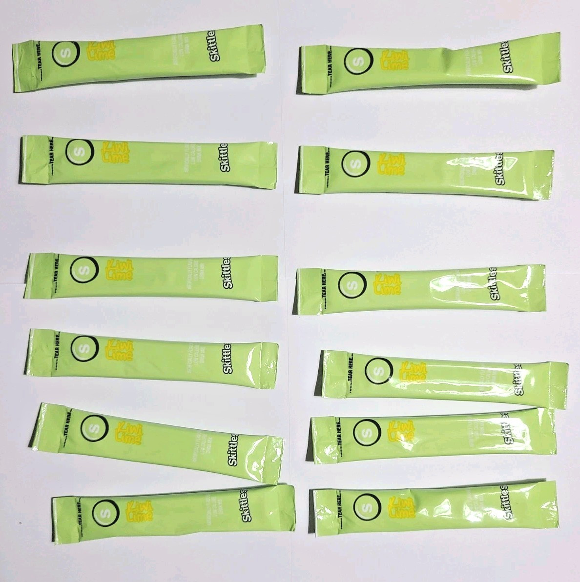 50 Skittles Drink Mix To Go! KIWI LIME! Singles Sachets FREE SHIPPING
