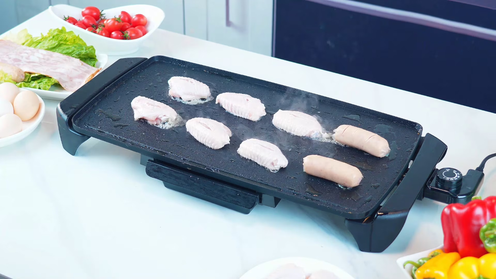20” Electric Griddle – Non-Stick, Temperature Control,1500 W,Ceramic Coating