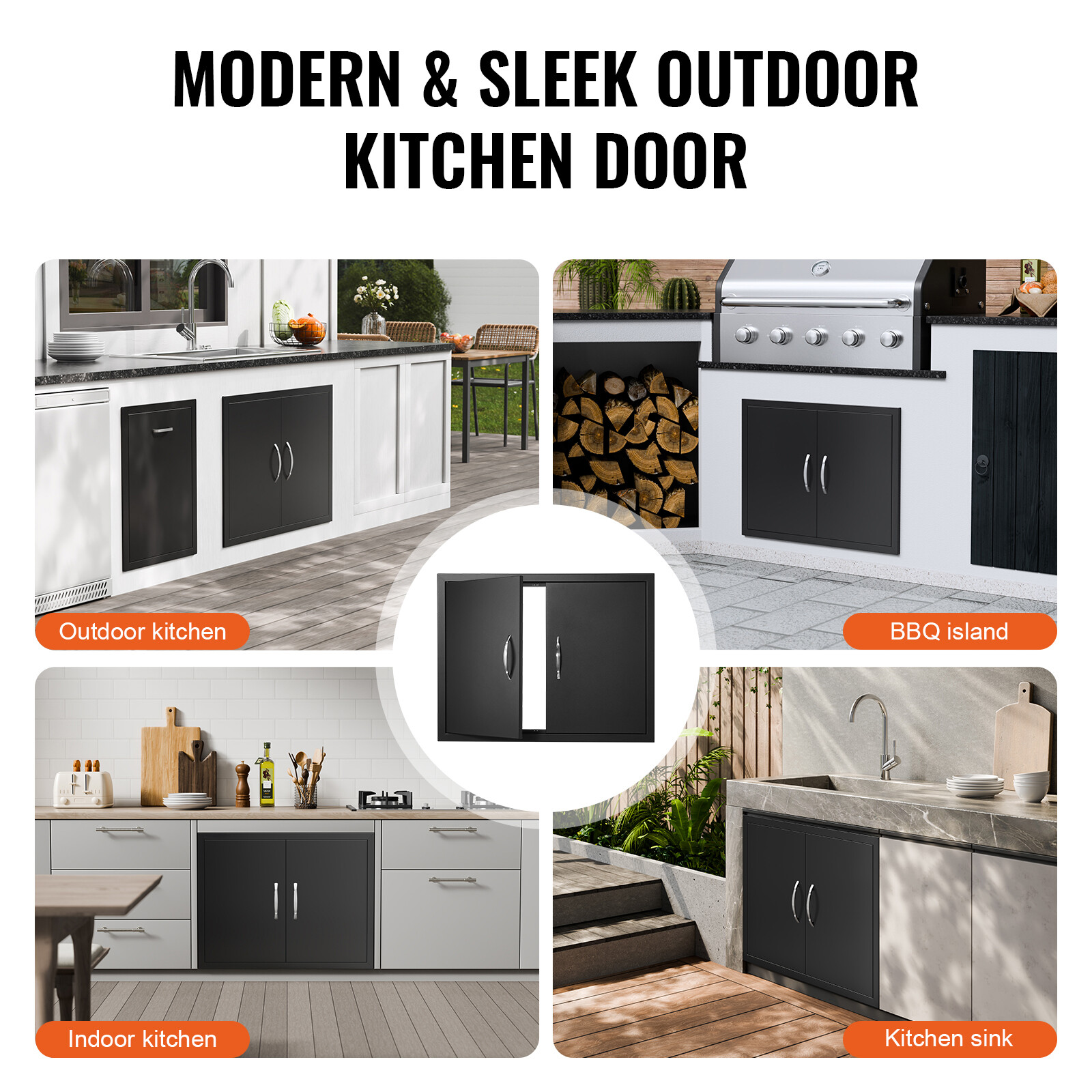 VEVOR 31×24 Inch BBQ Island Access Door Outdoor Kitchen Door Cold Plate