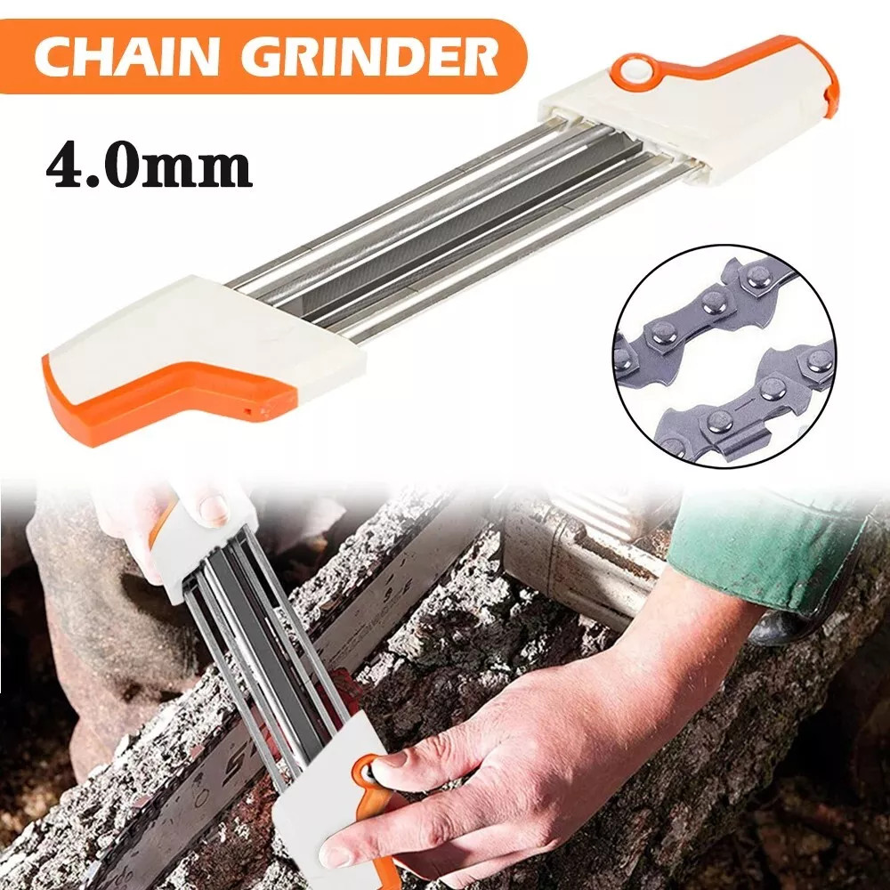 2 in 1 4.0mm Easy File Chainsaw Chain Sharpener for Stihl 3/8″ Diameter 5/32″