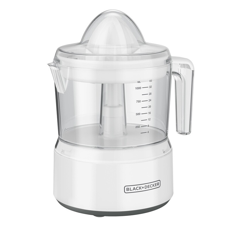 Citrus Juicer W/ Self-Reversing Cone & Easy Pour Pitcher Dishwasher Safe Parts