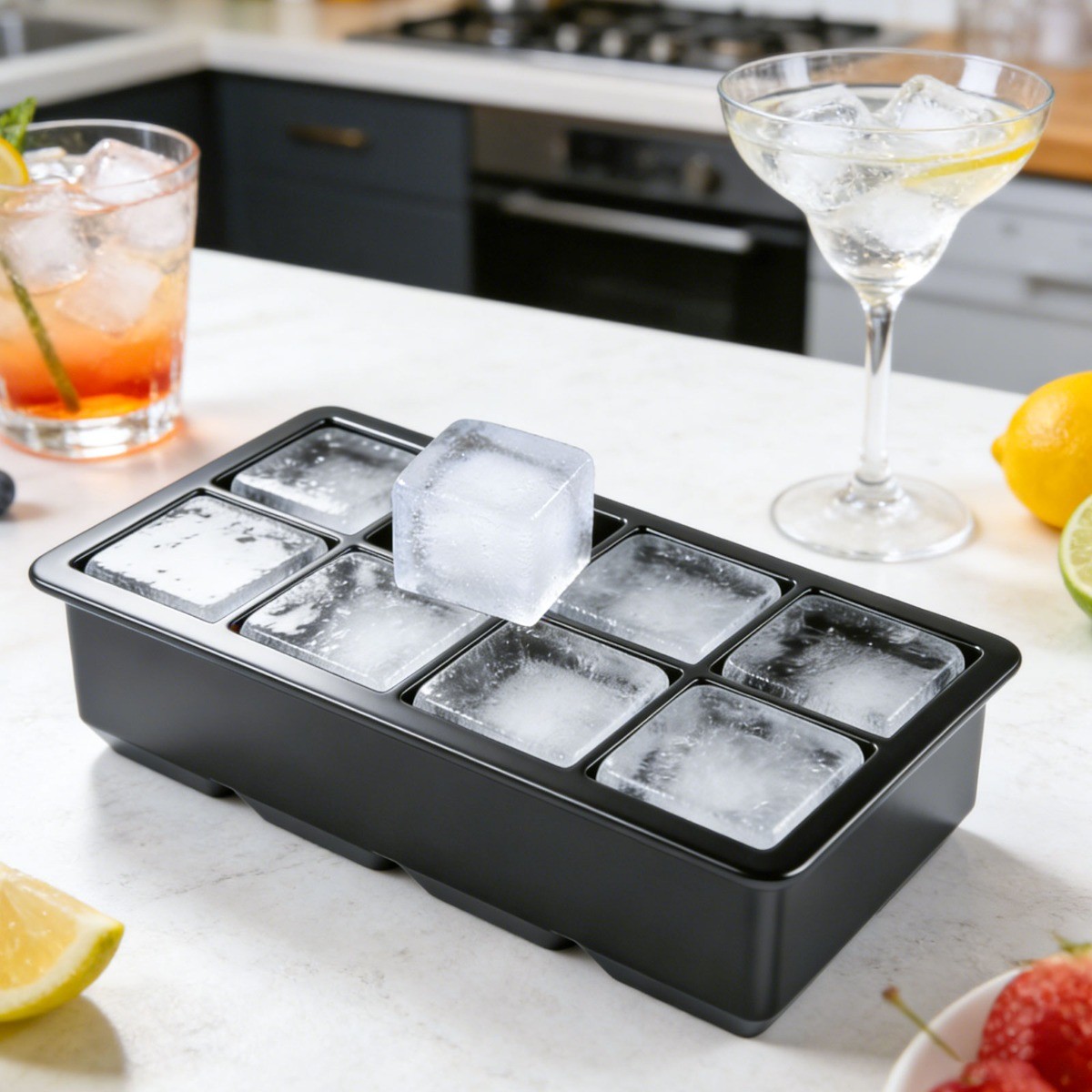 ICE Balls Maker Silicone Round Sphere Trays Molds Ice Cube for Whiskey Cocktails