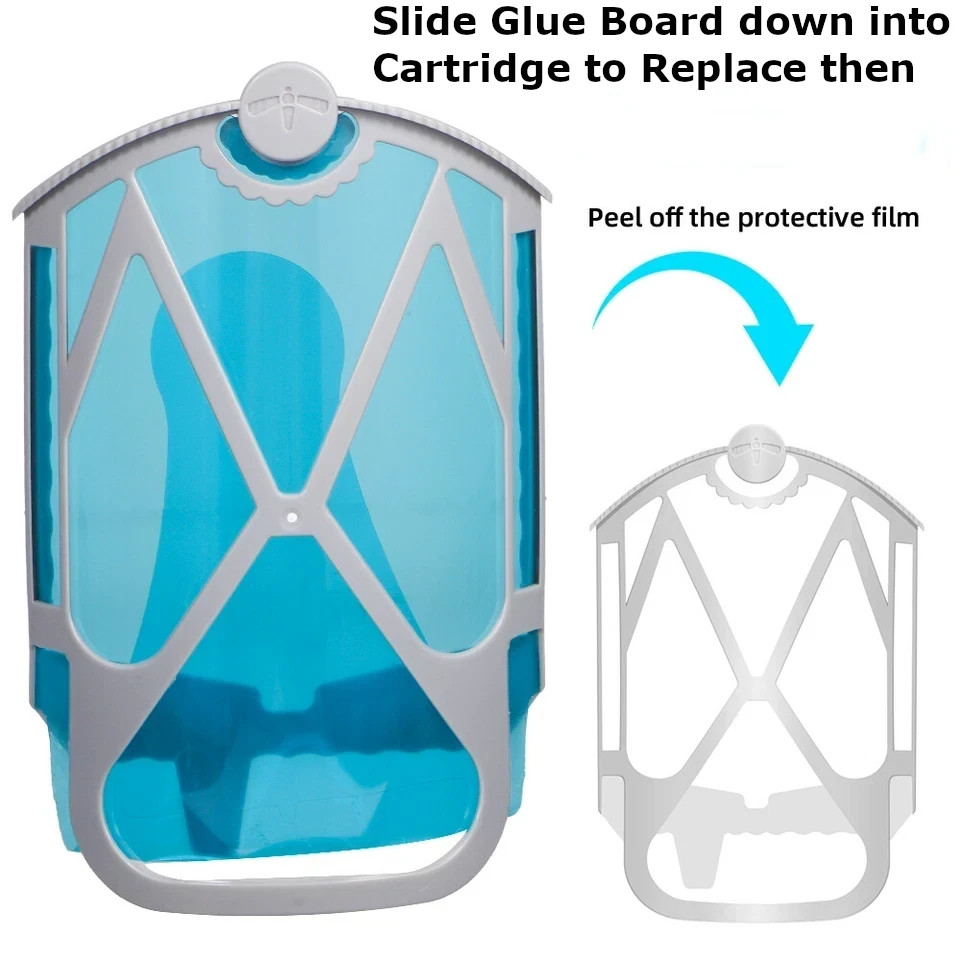 Fruit Fly Trap Glue Board Refills Compatible with Zevo Sticky Insert Cartridges
