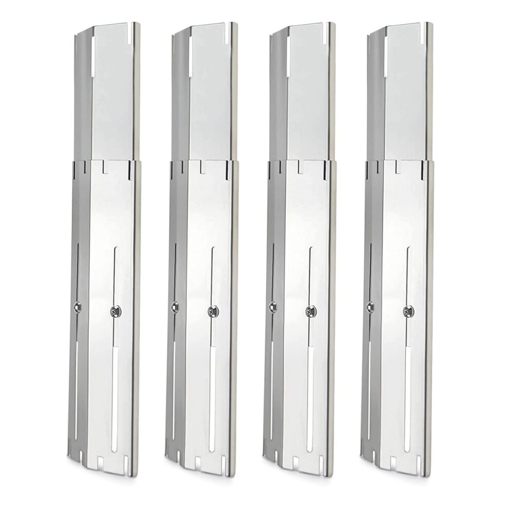 Universal Adjustable Grill Heat Plates/Heat Tents/Heat Deflectors, 4 Pack