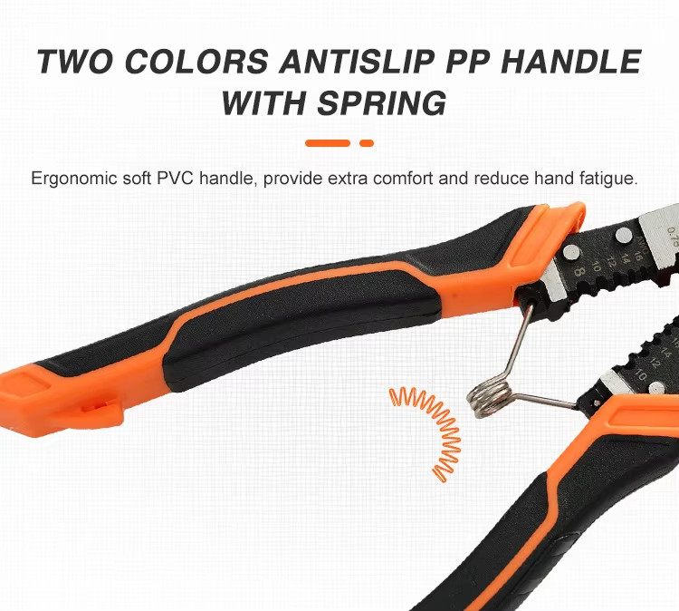 3PCS 9-in-1 Electrician Tool Set with Pliers/Cutter/Stripper, Heavy Duty