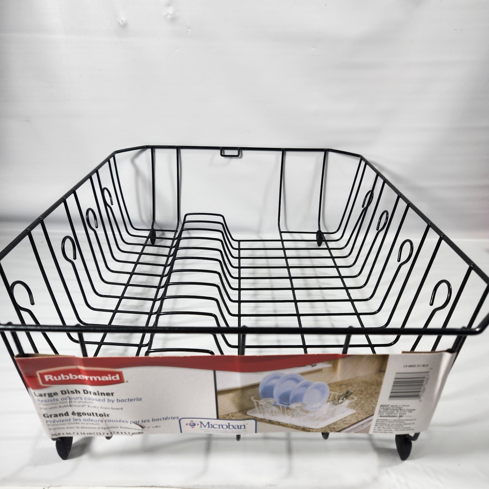 Rubbermaid 6032 Large Dish Drainer, Black Wire, Large, Dry Rack NEW
