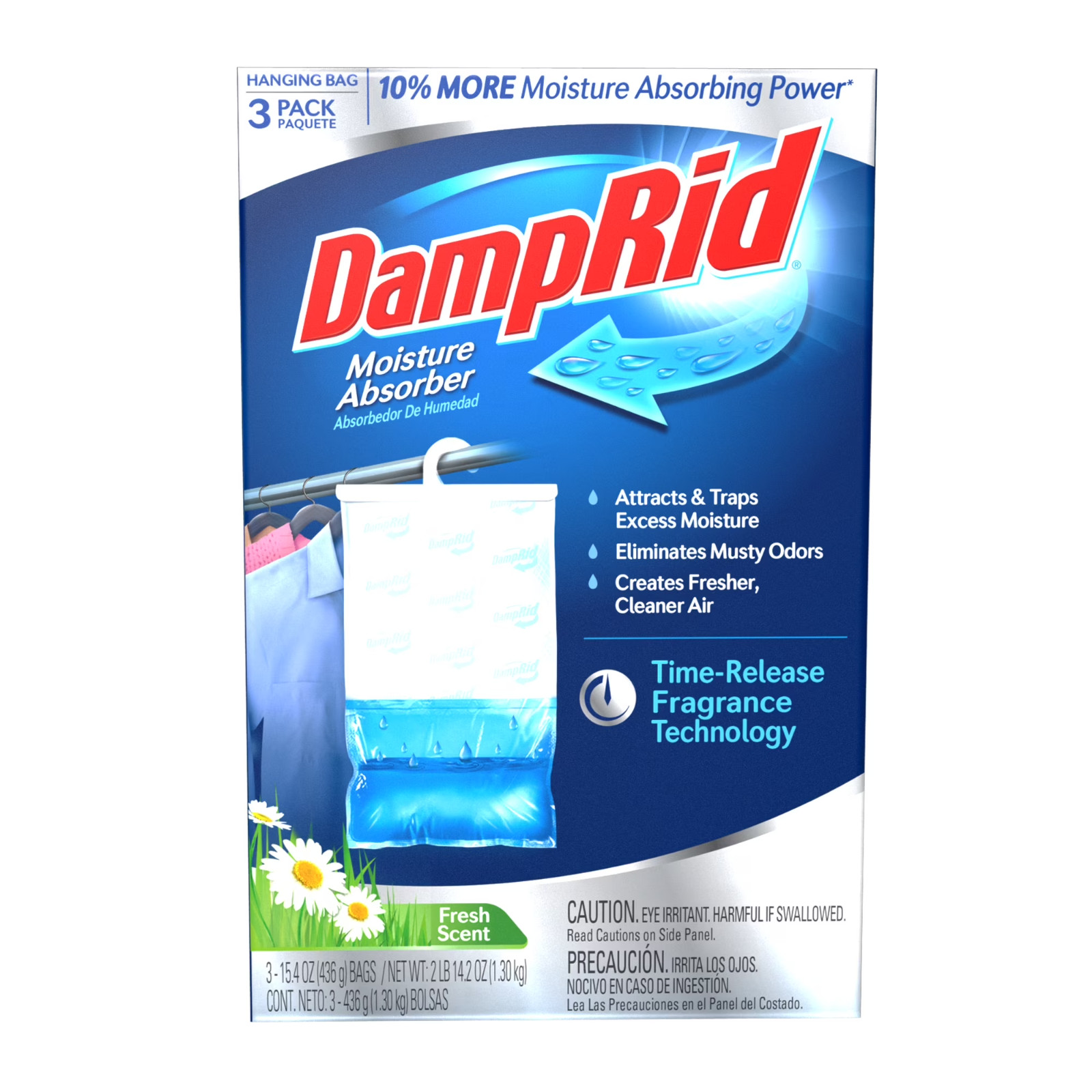 (4 pack) DampRid Fresh Scent Hanging Moisture Absorbers, 3 Count,Free ship