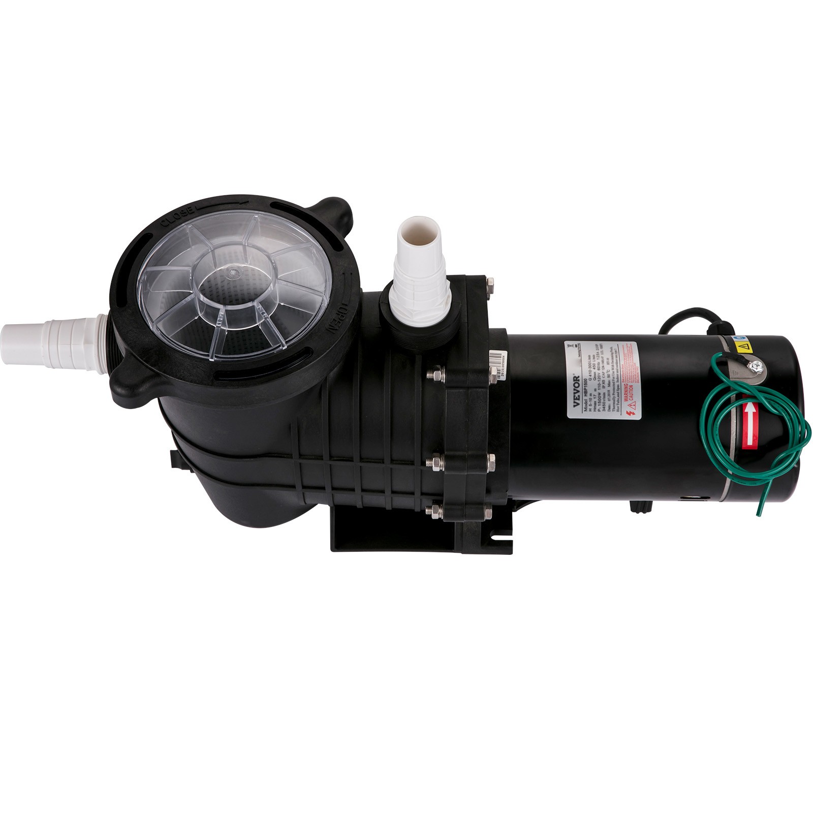 VEVOR Swimming Pool Pump 1HP Pool Pump 110/220V In/Above Ground Strainer 5544GPH