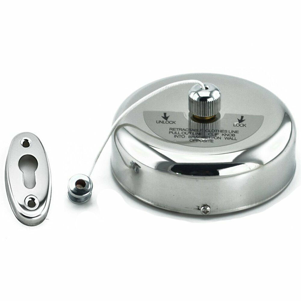 TECHTONGDA Stainless Steel Retractable Indoor Single Clothes Line 9feet /2.8m