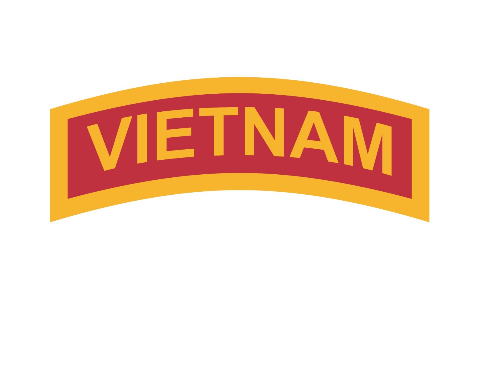 VIETNAM Tab Vinyl Window Decal/Sticker