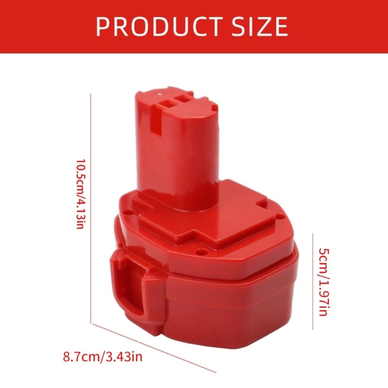 Empty Shell for 9.6V 12V 14.4V 18V Electric Tools Not Include Battery