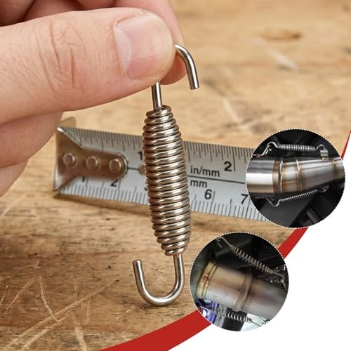 Motorcycle Exhaust Muffler Springs, High Tension Stainless Steel Exhaust 4 PCS