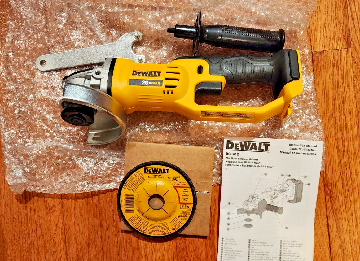 DEWALT DCG412 20V 4 1/2″ / 5″ Cordless Angle Grinder (Tool Only)