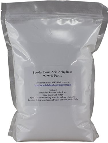 Boric Acid Powder H3BO3 Industrial Grade 99.9% Pure 1 lb pH Fireproofing Flux St