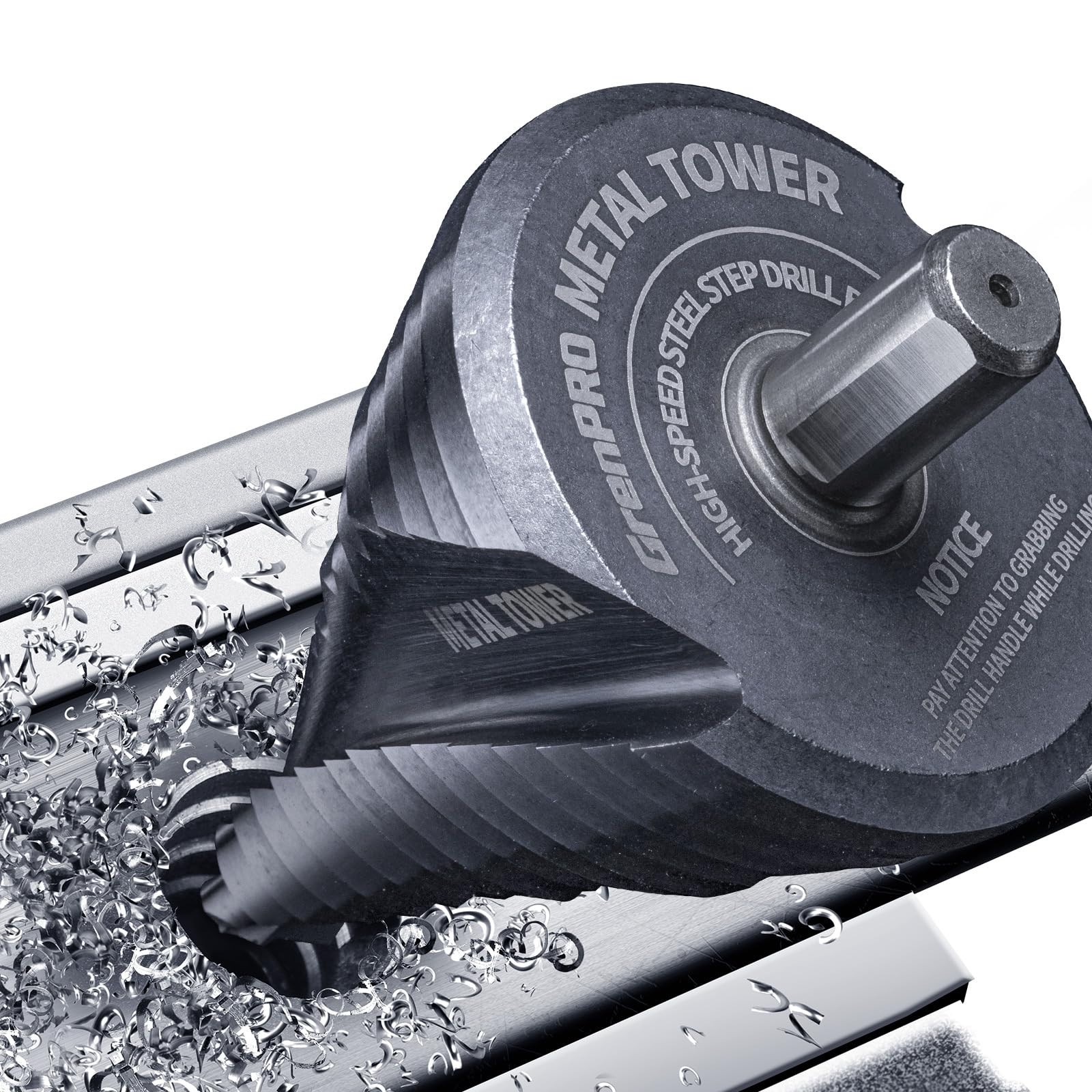 Large Step Drill Bit Set 1/4″ – 2-1/2″ HSS M35 for Metal, Stainless Steel & Wood