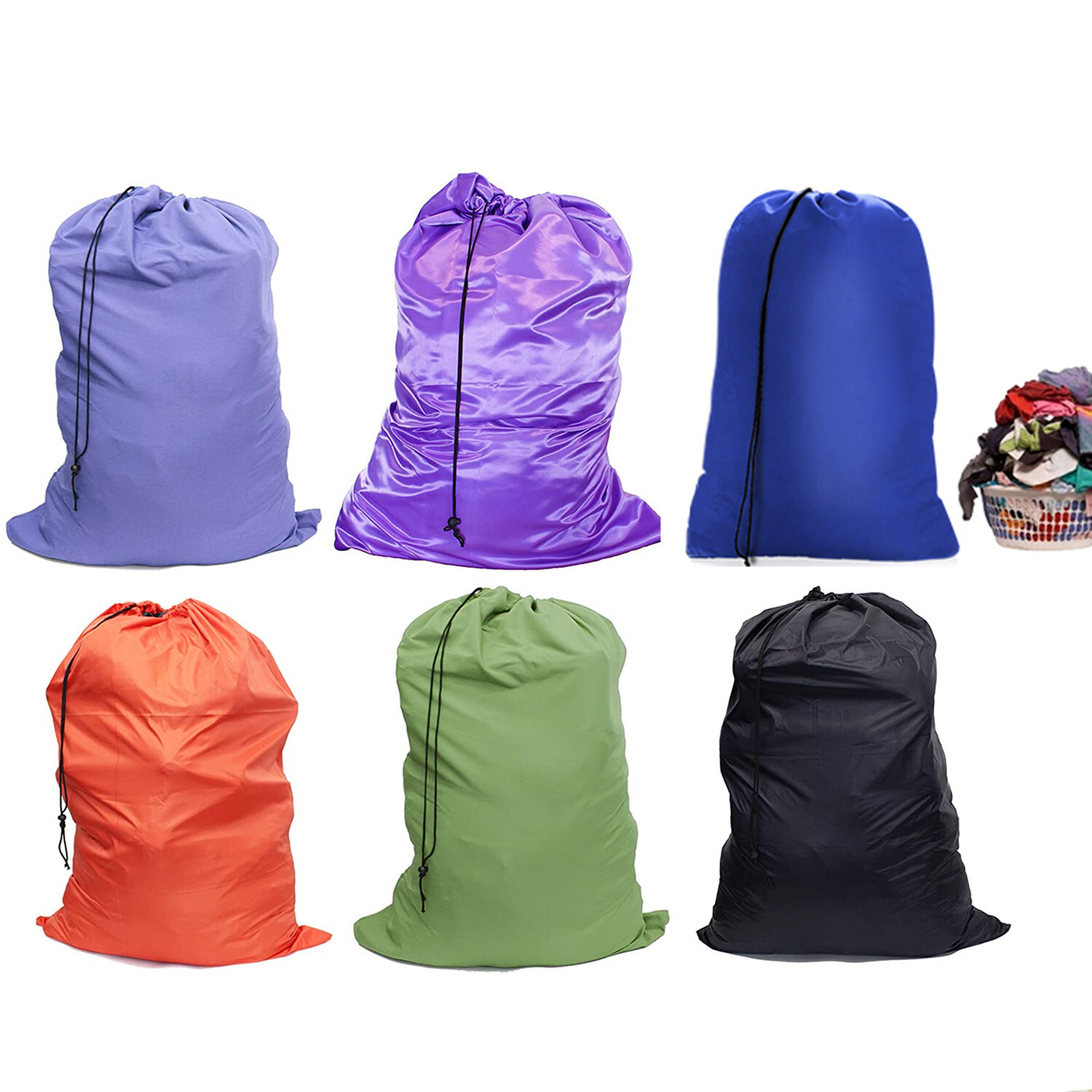 Extra Large 29″ X 40″ Nylon Washable Laundry Bag, Heavy Duty Hamper Drawstring